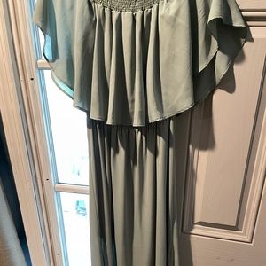 Show Me Your MuMu Off shoulder maxi dress